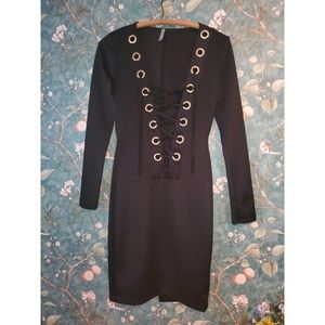 Woman's Small Long Sleeve Pencil dress with braclete included